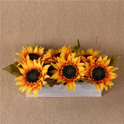 China Hot Sale 50cm Sunflower Garland Factory Best Quality Sunflower Garland Wholesale Hot Decorative Flower Garlands for sale