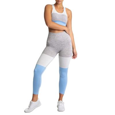 China Wholesale New Style Breathable High Waist Breathable Sleeveless Design Breathable Seamless Yoga Set for sale