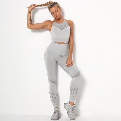 China New Arrived Custom Breathable Logo Accept Breathable High Waist Breathable Yoga Sets Fitness Women for sale