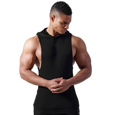 China Wholesale Breathable Breathable White Black Sleeveless Tracksuits For Mens Sports Invest Hoodie Design Breathable Training And Kogging Wear for sale