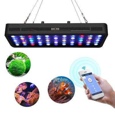 China Coral Reef Fish Tank Lighting 165w aquarium led light wifi, aquarium led light wrgb, aquarium led lighting full spectrum for sale