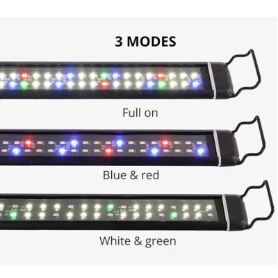 China Aquarium 3 Models 30cm to 120cm for Reef Corals Dimmable High Power 150w Full Spectrum Mini Super Slim Clip On Led Light Aquarium for sale