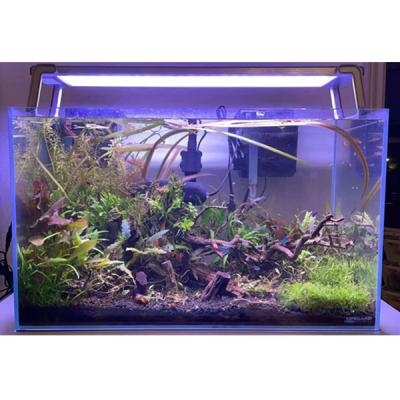 China Programmable and Dimmable 45w 26w 45cm Aquarium Lamp Led Aquarium Light with Full Spectrum RGBW Blue UV White and 8 Channels for sale