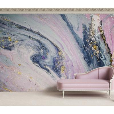 China Custom High Quality Self Adhesive Modern Wallpaper Marble Wall Mural For Home Decoration Gasser for sale