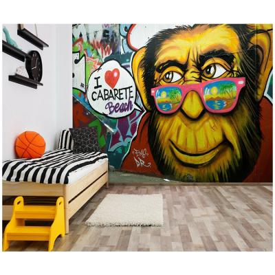 China Modern custom creative silk fabric canvas mural wallpaper for home decor for sale