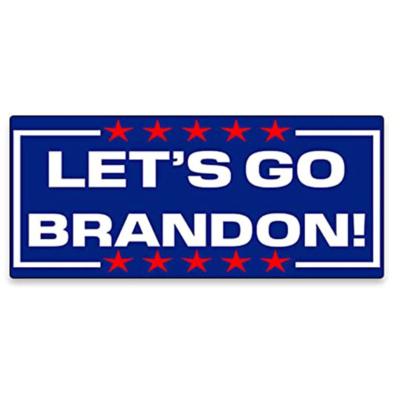 China Waterproof Waterproof Let Us Go Brandon Bumper Sticker Wholesale Die Cut Vinyl Decal Custom Size For Car Decoration for sale