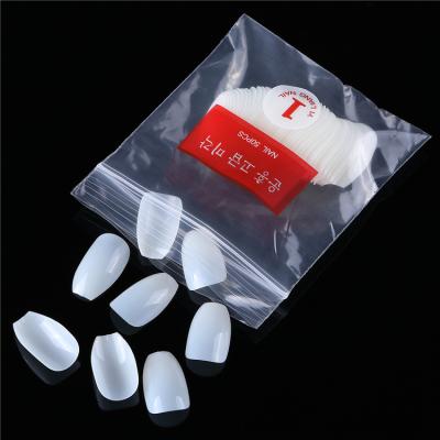 China Factory Sell 500Pcs DIY Nail Art Ballerinas Nail Tips Full Cover Short Transparent False Nail Tips for sale