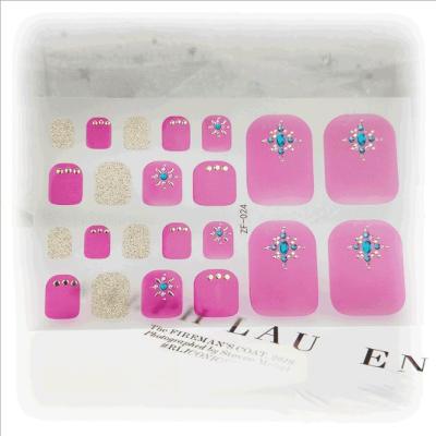 China Kids Girl Girl Toenail Adhesive Gilding DIY Decals DIY Rhinestone Laser Gel Art Stickers Waterproof Nail Art Decoration New 3D Nail Art for sale