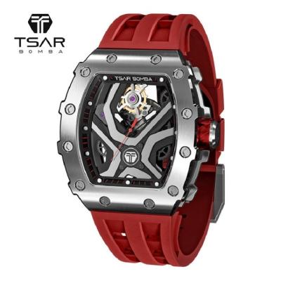 China factory direct sales hollow silicone strap quality fashion wristwatches men watches mechanical for sale