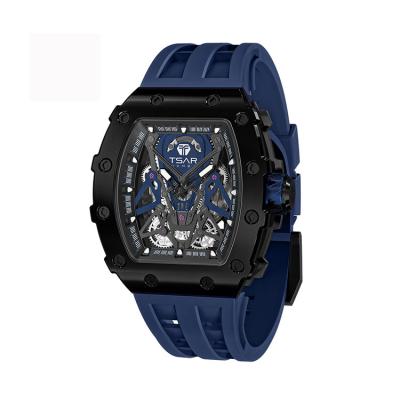 China Hollow Out Design Luxury Men's Fashion Hot Selling Automatic Mechanical Skeleton Watch For Men's Wrist Watch for sale