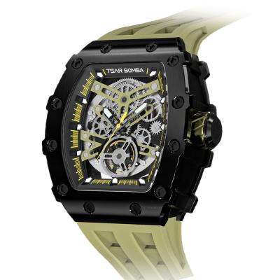 China Cavity Customized Luxury 5 Atmosphere Mens Business Mens Mechanical Diving Mens Watch Large Size Unique Case Design for sale