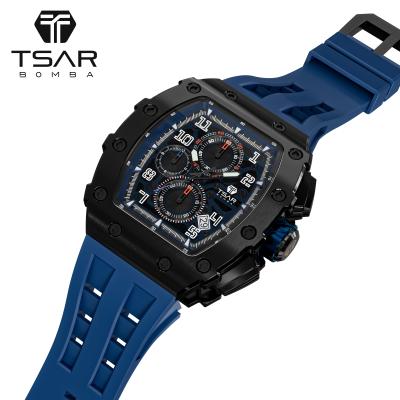 China Chinese Wholesale TSAR BOMBA Mens Watches Unique Automatic Date Chrono Watches Analog Male Men Wrist Watch for sale