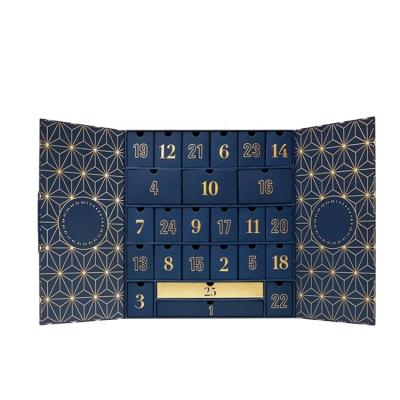 China Recycled Materials Custom Recycled 2021 Premium Planner Beauty Cardboard Paper Printing Advent Calendar for sale