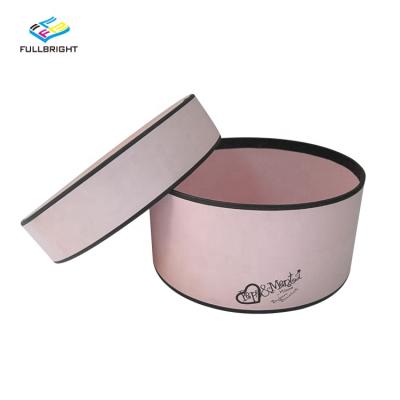 China Handmade Wholesale Luxury Custom Paper Rose Packaging Logo Cute Cardboard Candy Hat Round Flower Floral Gift Boxes With Lid for sale