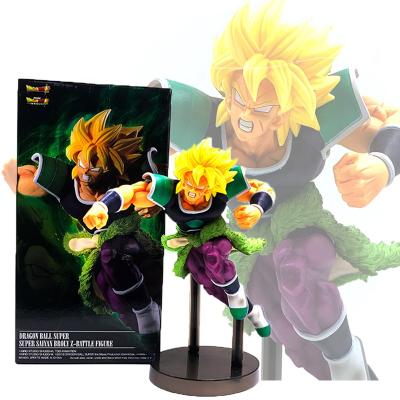 China Cartoon Toy 21cm Broly Action Figure Super Saiyan Broly Action Figure Super Broly PVC Model Toy for sale