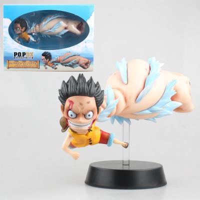 China One Piece Cartoon Toy 15cm Monkey D Luffy Big Hand Figure Luffy Anime Figure Model Doll Toy for sale