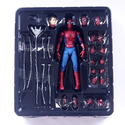 China PVC Movable Collectible Toy 16cm Cartoon Anime Superhero Spider Man Action Number Joints Model Toy 047 For Gifts for sale