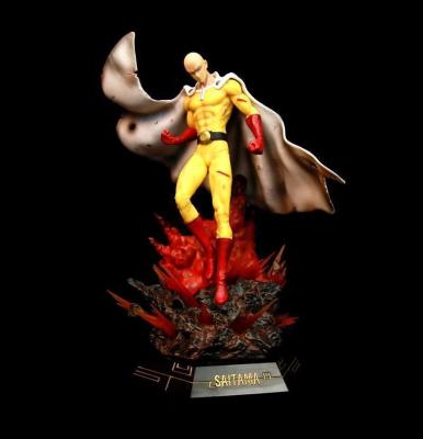 China Cartoon Toy 43cm GK ONE PUNCH MAN Figure LK Saitama Action Number With Light PVC Model Toy For Gifts for sale