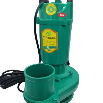 China 4INCH 48V mppt big flow for agricultural irrigation DC submersible solar water pump for sale