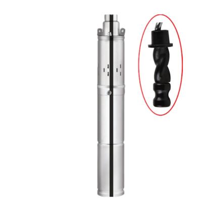 China 72v 150m Deep Stainless Steel Water Pump Well High-lift Vertical Dc Brushless Solar Screw water Pump for sale