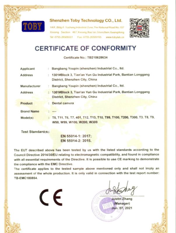 CE - Bangbang Youpin (Shenzhen) Industrial Co., Ltd.