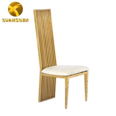 Chine Home Dining Chairs Metal Dining Chair Wedding Set Confortable Furniture Leather Dining Chair For Restaurant à vendre