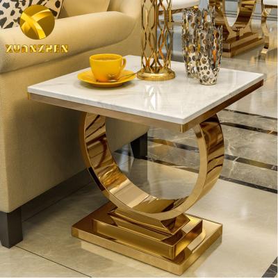 중국 Foshan extendable xuanzhen the furniture side tables for the modern modern metal side table living room bed side table ST004 판매용