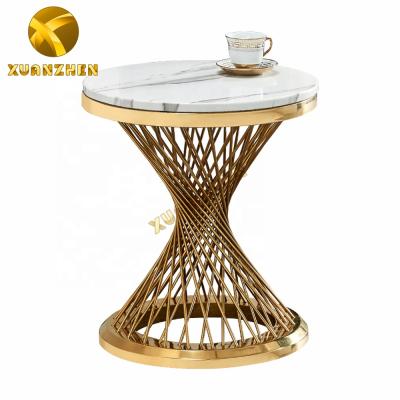 China Wholesale Convertible Modern Home Furniture Marble Side Table End Table Living Room Coffee Table Made in China for sale