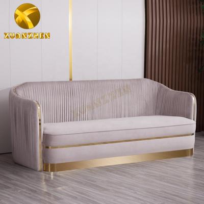 China Luxury three seat living room furniture sofa set design comfortable modern fabric sofa cover luxury sectional sofa for sale for sale