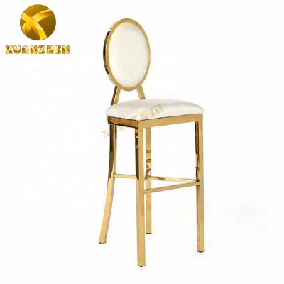 China Modern Home Style Modern Design Stainless Steel Foshan Furniture Leather Bar Chairs For Sale zu verkaufen