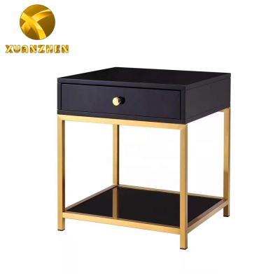 China Modern Light Luxury Bedside Table With Drawer Modern Side Table Apartment Furniture Small Bedside Table For Sale en venta