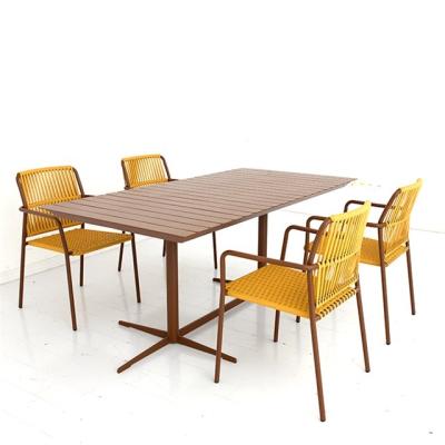 China Modern new design garden dinning table chair for restaurant outdoor furniture for sale