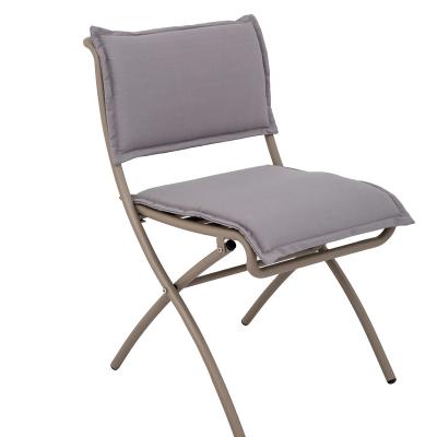 China Modern Outdoor furniture patio aluminum dining garden chairs Collapsible iron chair for sale