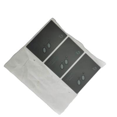 China Waterproof Frosted PVC Sticker Panel Switch Sticker With Packaging Window Labels for sale