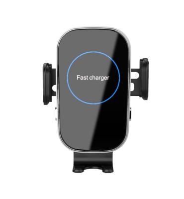 China 10W/15W Qi Car Wireless Charger Phone Holder Air Vent Car Fast Charging Automatic Fast Charging Wireless Charger for sale