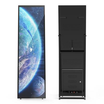 China 40 Inch Indoor Super Thin LCD Advertising Screen Floor Standing Advertisement Lcd Digital Signage For Supermarkets for sale