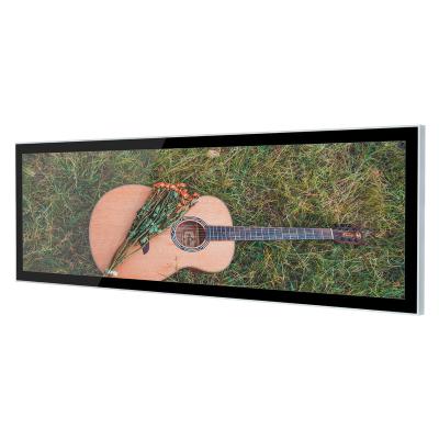 China 23.1 Inch Stretched Bar Lcd Indoor Advertising Panel Touch Screen 1920X158 Monitor Display Type for sale