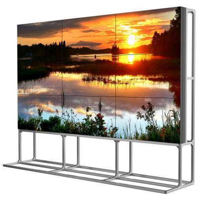 China Indoor made lcd video wall display advertising players videowall mount bracket panel 55 inch cheap price 3x3 video wall controller for sale