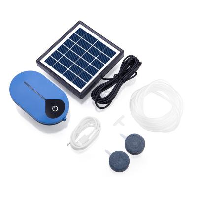 China 15.5*14.5*8.2cm Solar Power Panel Aquarium Fish Tank Oxygenator Aeration Waterproof Compressor for sale