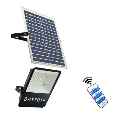 China IP66 Waterproof Outdoor Premium Garden Solar Panel Flood Street Light For Park Billboard Deck Lighting for sale