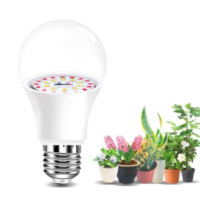 China Seed Starting 9W E26 E27 Enhanced Full Spectrum Grow Light Bulbs For Indoor Plants Led Growing Light For Seedlings Flowering Extension Growth for sale