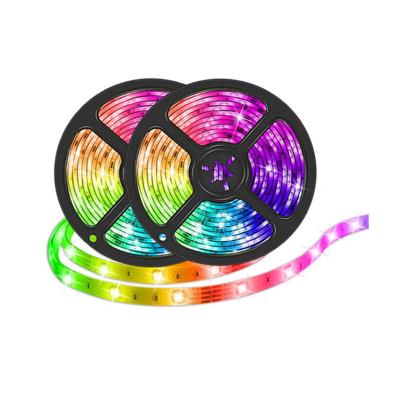 China Theme Park Smart Led Strip Light Flexible Amazon Alexa Google Home Wifi RGB+CCT 5m 450 LED Led Strip Light Rainbow Color for sale