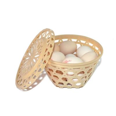 China Sustainable Hot-selling Colorful Plastic Fruit Egg Basket For Egg Snacks for sale