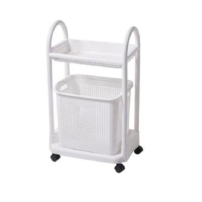 China Bathroom URU Hot Sale Detachable Portable High Quality Plastic Laundry Basket For Bathroom for sale