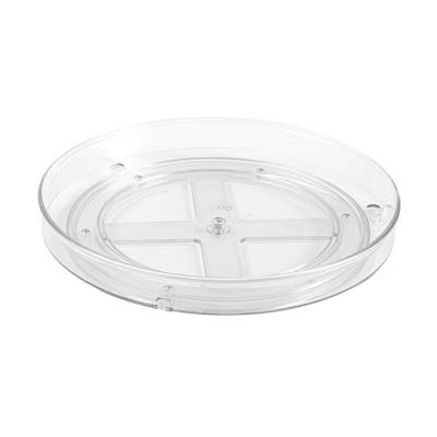 China Kitchen Detachable Hot Sale Wholesale Plastic Clear Lazy Susan For Kitchen Bathroom Accessories for sale