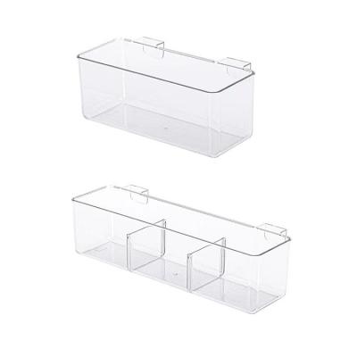 China American Style URU BPA Free Hot Sale Portable Clear Plastic Storage Container With Hanging Design for sale