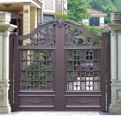 China Modern High Quality Decorative Main House Garden Doors Aluminum Courtyard Door For Villa for sale