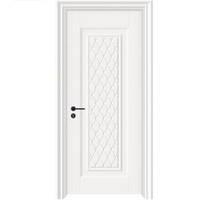 China Modern 12 Years From Factory WPC Door Interior Door PVC Waterproof Wood Plastic Bathroom Door for sale