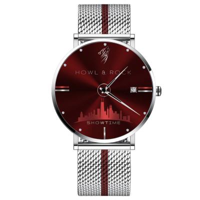 China Custom Minimalist Casual Men's Japan Movement Slim Watch Mesh Band Waterproof Quartz Hand Watches Water Resistant New for sale