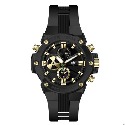 China New Product Men's Classic Chronograph Watch Men's Sport Chronograph Cheap OEM Logo Watch Quartz Wristwatch for sale